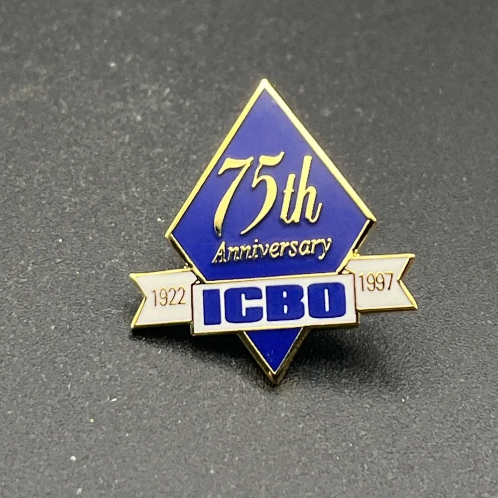 International Conference Of Building Officials 75 Years ICBO Lapel Hat‎ Pin